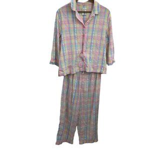 White Stag Sleepwear Pajama Set Ladies Large